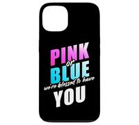 Pink Or Blue We're Blessed... Christian Faith Gender Reveal Coque pour iPhone 13