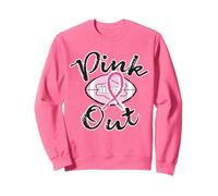 Pink Out Football Team Mois de la Sensibilisation au Cancer du Sein Sweatshirt