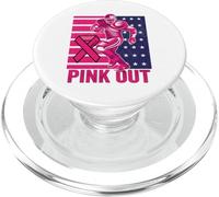 Pink Out - Lutte Contre Le Cancer du Sein - Football PopSockets PopGrip pour MagSafe