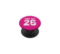 Pink Out Mois de Sensibilisation au Cancer du Sein de l'équipe de Football 2026 PopSockets PopGrip Adhésif