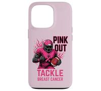 Pink Out Tackle Breast Cancer Awareness American Football Coque pour iPhone 13 Pro
