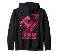 Pink Out Tackle Breast Cancer Awareness American Football Sweat à Capuche