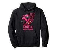 Pink Out Tackle Breast Cancer Awareness American Football Sweat à Capuche