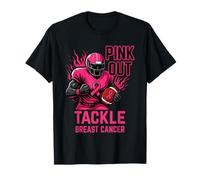 Pink Out Tackle Breast Cancer Awareness American Football T-Shirt