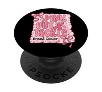 Pink Out Tackle Cancer du Sein PopSockets PopGrip Adhésif