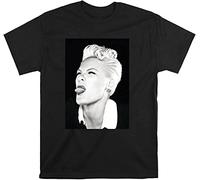 Pink P!NK Singer R&B T-Shirt Pop Rock Evil T Shirt Men Tshirt Black XL