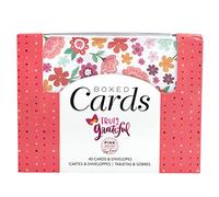 Pink Paislee American Crafts Truly Grateful Collection - Greeting Cards Set - 40 Cards & 40 Envelopes