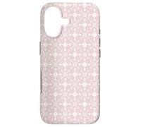 Pink Pale Crosses Stars Tech Molecular Geometry Pattern Coque pour iPhone 17