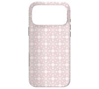 Pink Pale Crosses Stars Tech Molecular Geometry Pattern Coque pour iPhone 17 Pro Max