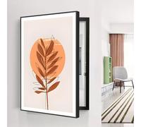 Pink Palm Couvercle de boîte à fusibles mural - Différents styles disponibles - Installation simple - Idéal pour la maison ou le bureau - Noir - 1,50 x 70 cm