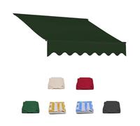 Pink Palm Toile de Rechange pour auvent de Patio rétractable, abri Solaire extérieur 13' x 8', Toile imperméable de Rechange pour auvent de Porte et fenêtre (Vert, 3,5 x 2,5 m (12 x 8 pi))