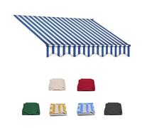 Pink Palm Toile de Rechange pour auvent de Patio rétractable, abri Solaire extérieur 13' x 8', Toile imperméable de Rechange pour auvent de Porte et fenêtre (Bleu, 3,5 x 2 m (12 x 6,5 pi))