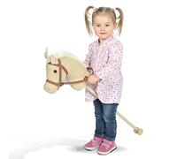 Pink Papaya Cheval bâton, Hobby Horse avec Mignonne tête de Cheval en Peluche avec Effet sonore (hennissement et Bruit de Galop)