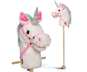 Pink Papaya Cheval bâton Licorne - Hobby Horse sonore