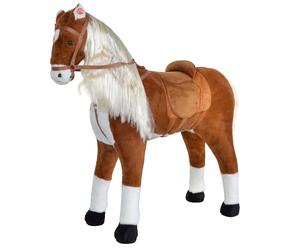 Pink Papaya Cheval debout Elsa - Cheval en peluche XXL 105 cm