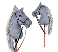 Pink Papaya Hobby Horse, avec Un Licol et Une Bride, Cheval à bâton pour Le Hobby Horsing, Cheval à Monter pour Enfants.