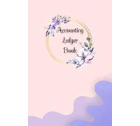 Pink & Periwinkle Cover: Accounting Ledger Book for Tracking Income & Expense, come with undated calendar, helps you log your money clearly and consistently, Size 6”x9”, 120 Pages.