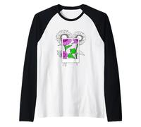 Pink Picture Us Perfect Pink Graphic Manche Raglan