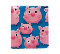 Pink Pig Couverture de livre remplaçable en cuir synthétique réutilisable pour ordinateurs portables de 24,9 x 27,9 cm