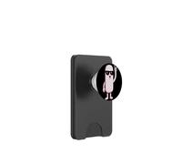 Pink Pill Rock Hand Sign Mascotte Cartoon Graphic Character PopSockets PopWallet pour MagSafe