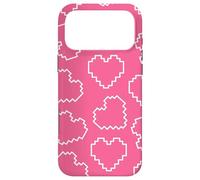 Pink Pixel Heart Pattern Love 8bit Retro Gaming Design Coque pour iPhone 17 Pro Max