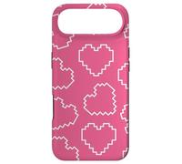Pink Pixel Heart Pattern Love 8bit Retro Gaming Design Coque pour iPhone Air