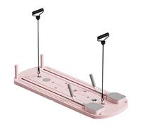 Pink Planche D'exercices Abdominales Multifonctionnelle Reformer Pilates Machine Pliable Board Set Ensemble De Reformeur De Pilates Machine Pilates Reformer avec Minuterie 110x41x3 Cm