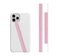 (Pink) Professional Mobile Phone CaseRing Silicone Rope Phone Holder Strap Grip Loop Wristband Compact Modern