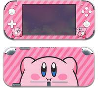 Pink Puff Ball Switch Skin Cute Pastel Vinyl Sticker Anime Smash Star Allies Kawaii Cartoon Compatible With Nintendo Switch (Switch Lite,Hot Pink)