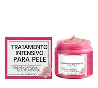 Pink Rose Intensive Cream, Creme Raffermissante Corps, Firming Anti-Cellulite & Stretch Mark Body Rosa Crema with Asiatica & Seaweed Extract, Moisturizing & Smoothing Skincare, 100 g