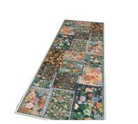 Pink Rugs for Bedroom,Soft Patchwork Rug for Living Room,Non-Slip, Washable Carpet for Playroom(Color2,120x160CM)