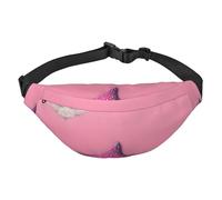 Pink Sand Beach Boys Sac banane de voyage tendance pour le sport, la course à pied, le cyclisme, les voyages, la pêche, noir, taille unique