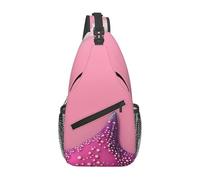 Pink Sand Beach C'est un sac à bandoulière décontracté pour homme avec une grande capacité de stockage et une poche plaquée de chaque côté., noir, taille unique