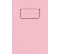 Pink School Exercise Notebook A5 6" x 9" : 80 Pages Lined With Margin: Notebook For Lessons & Lectures