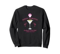 Pink Sea Shell Dirty Martini Social Club Flamingo Sweatshirt