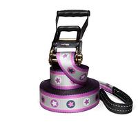 Pink Stars Kit Complet de 15 m de Long pour Enfants, débutants et familles avec Corde de Maintien et Sac de Transport (15)