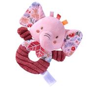 Pink Stuffed Animals, Cute Plush Animal Toys, Bunny Elephant Rattles, Soft Ring Rattle Sensory Toys, Plush Rattle Shaker, Easy To Use, Portable for for Babies 0 6 Months