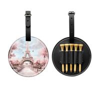 Pink Tower Sac de rangement multifonction pour tee de golf pour homme, matériau PU durable