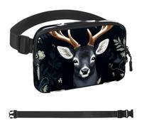 Pink Tulip Pigeon Unisexe Style Fanny Pack: Fashion Waist Packs, Crossbody Bags Sport Slim Fashion pour Jogging Randonnée Randonnée Femme Homme, Multicolore 04, 1.5x9.0x5.9in/4x23x15cm