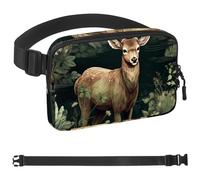 Pink Tulip Pigeon Unisexe Style Fanny Pack: Fashion Waist Packs, Crossbody Bags Sport Slim Fashion pour Jogging Randonnée Randonnée Femme Homme, Multicolore 02, 1.5x9.0x5.9in/4x23x15cm