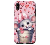 Pink Valentines Accessories for Women Girls Cute Mouse Coque pour iPhone XS Max