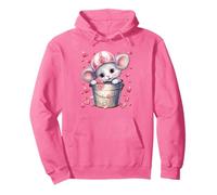 Pink Valentines Accessories for Women Girls Cute Mouse Sweat à Capuche