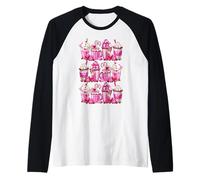 Pink Valentines Latte Graphic for Teacher and Love Couples Manche Raglan