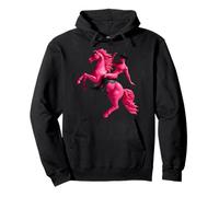 Pink Vampire Cowboy Riding Pony Weird Nude Surreal Humour Sweat à Capuche