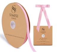 Pink Velvet Ribbon 3/8'' 25 Yards for Christmas Tree, Gift Wrapping, Flower Bouquet, Wreath Decorations, Bow Making