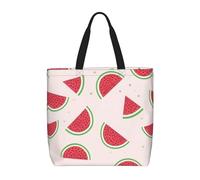 Pink Watermelon Sac fourre-tout décontracté pour femme, sacs fourre-tout réutilisables, sacs à bandoulière multifonctionnels, grande capacité
