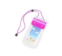 (Pink)Waterproof Phone Pouch Universal Sensitive Touch Thicken Hanging Neck Phone Underwater Case Dry Bag for Swimming JIKAIX