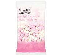 Pink & White Mini Marshmallows essential Waitrose 150g