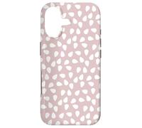Pink White Teardrop Leaf-Like Petal Seedpod Nature Pattern Coque pour iPhone 17