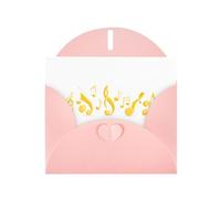 Pink YYHWHJDE Carte de vœux avec notes de musique et petits animaux 15,2 x 10,2 cm Design tendance et unique pour diverses occasions